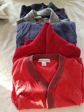 Lot de 5 gilets garçon 6 mois
