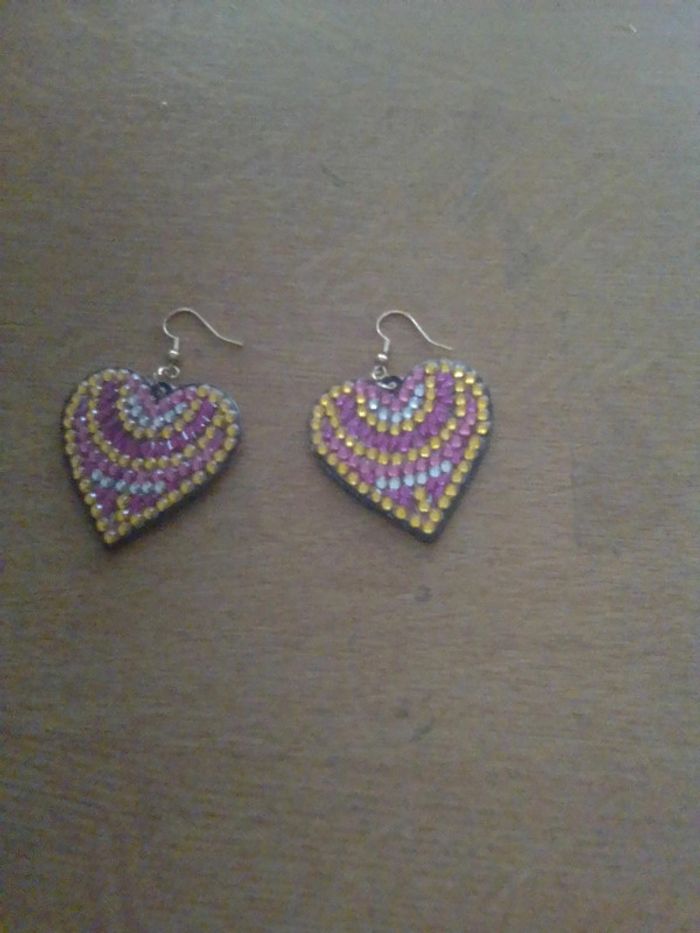 Boucles d'oreilles coeur