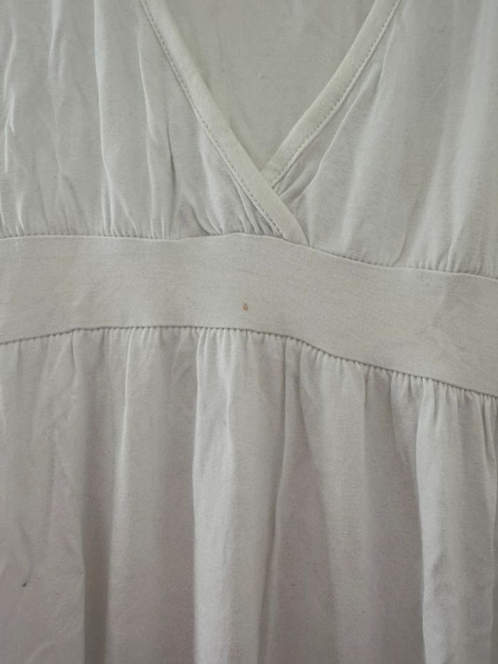 T-shirt long blanc - photo numéro 2