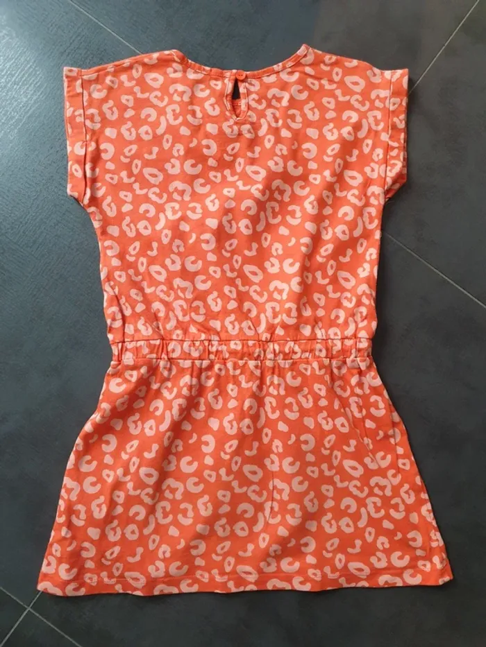 Robe 8 ans orange tachetée - photo numéro 3