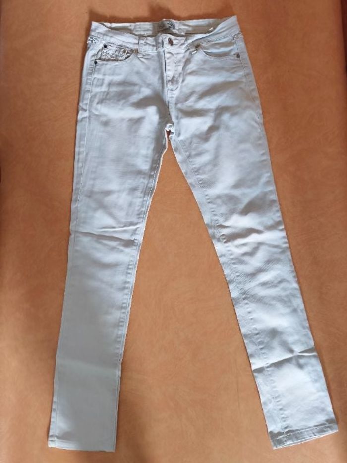 Jean blanc femme taille 40