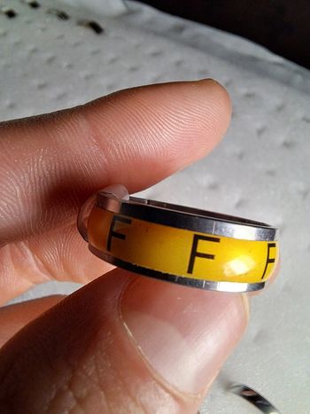 Bague acier inoxydable motifs