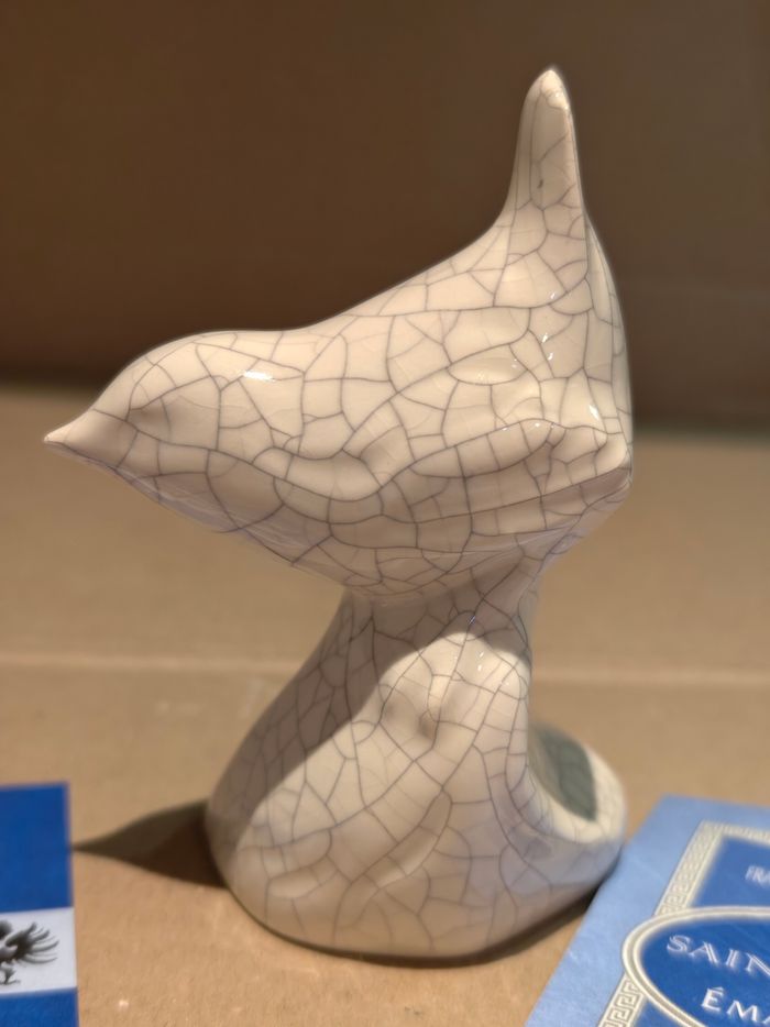 Oiseau blanc Saint Jean l'Aigle émaux de Longwy - photo numéro 3