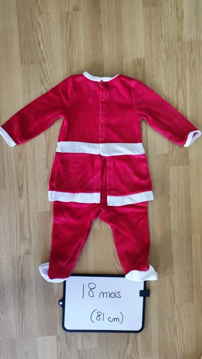 pyjama en velours tout doux taille 18 mois - photo numéro 3