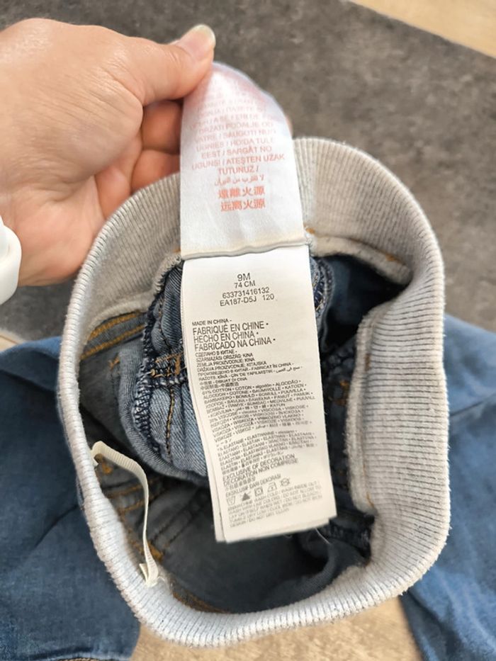 Pantalon jean souple garçon 9 mois 74cm Levi's - photo numéro 8