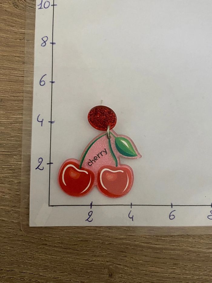 Boucles cerises acrylique - photo numéro 5
