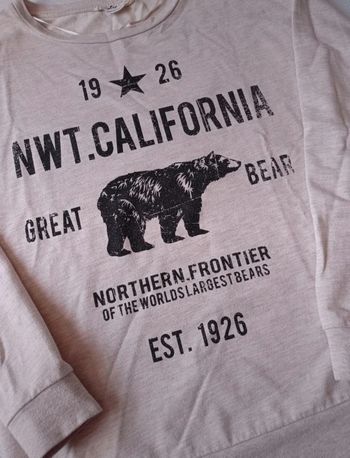 Sweat beige chiné 34/36