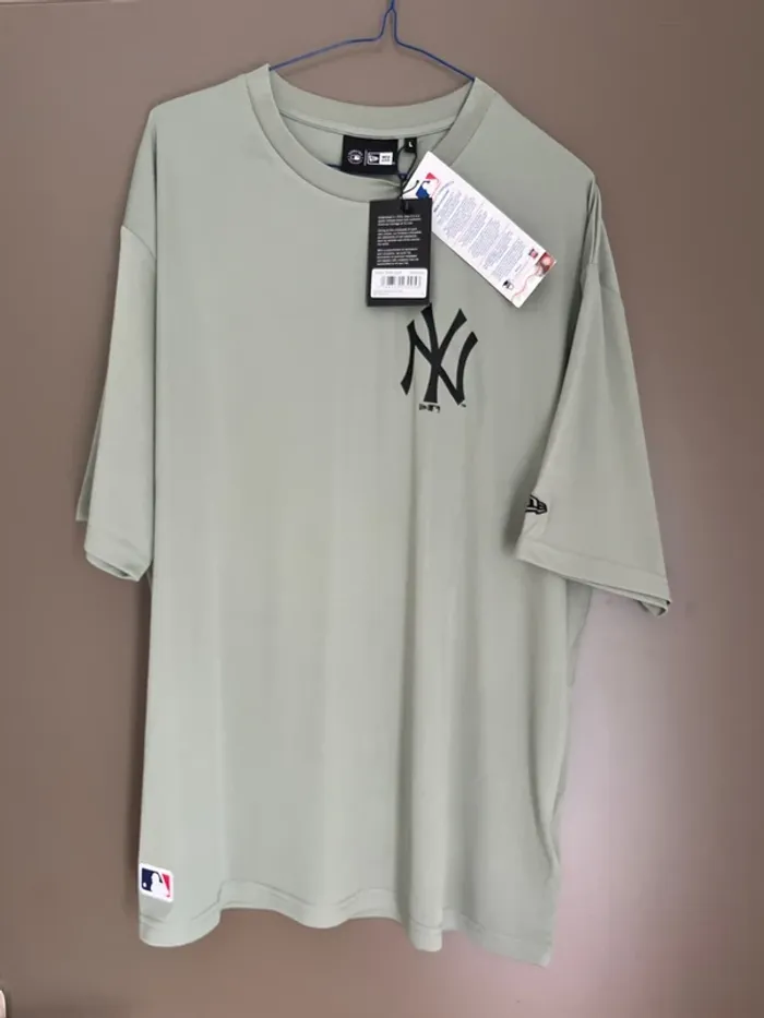 t-shirt homme manches courtes taille L New Era vert amande - photo numéro 6