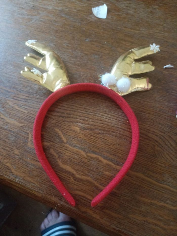 Lot cerf tête de noël - photo numéro 2