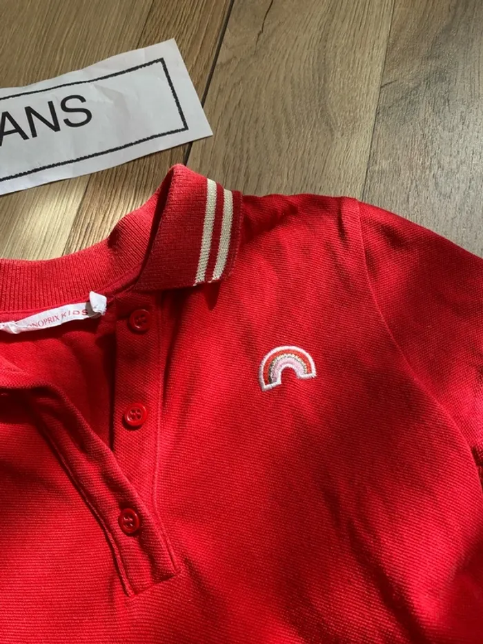 Robe polo rouge Monoprix 3 ans - photo numéro 2