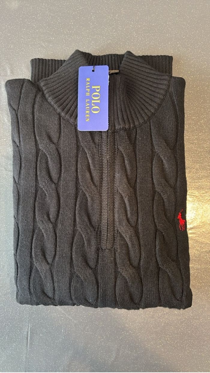 Pull à zip Ralph Lauren taille L - photo numéro 3