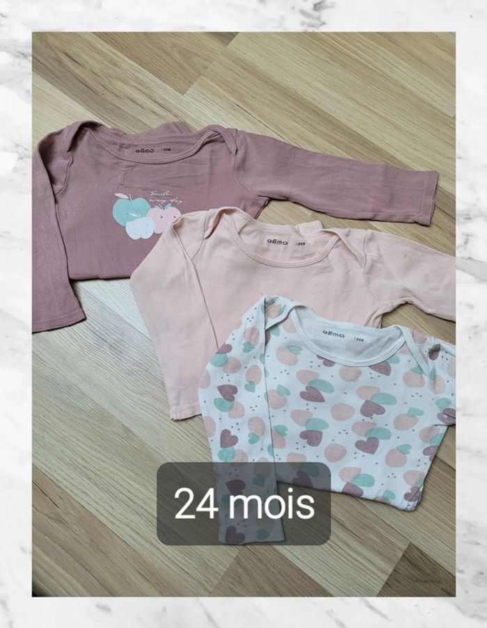 Bodies manches longues 24 mois