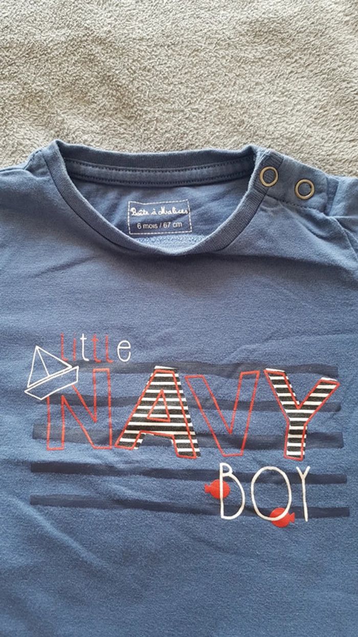 Tee-shirt Navy taille 6 mois
