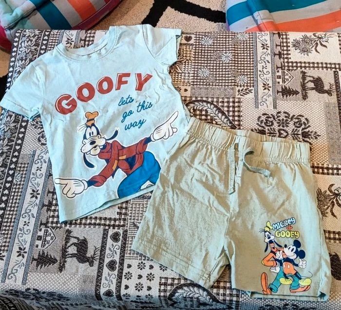 Lot de 4 🧸 ensembles 🌿 short et tee shirt 🎈 pour éte 🐦 18 à 24 mois 🐦 - photo numéro 3