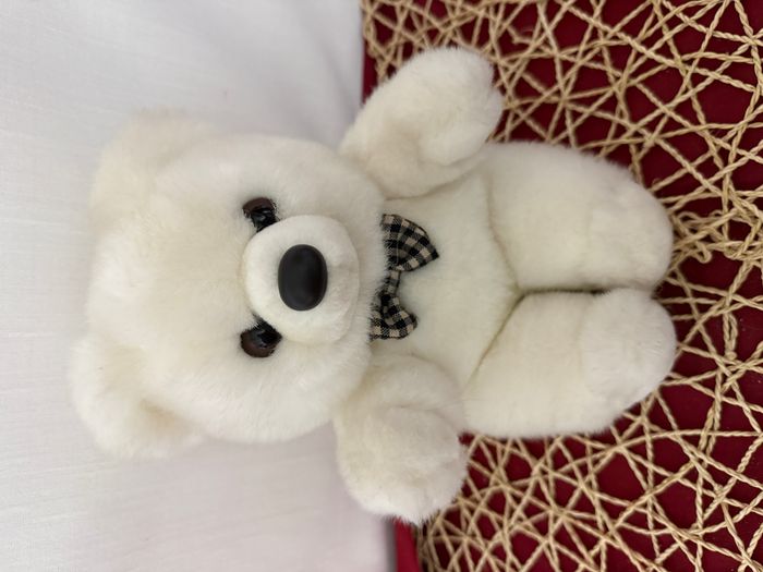 Doudou Peluche ours blanc BOULGOM - photo numéro 5