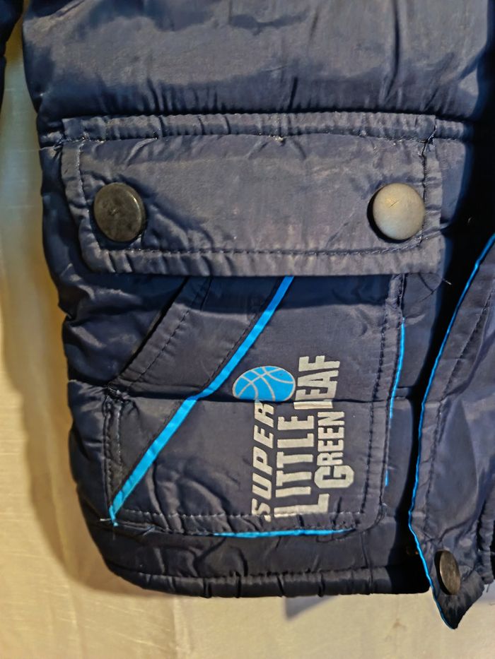 parka bleu marine fourré de Sport 5 ans réf 19 P - photo numéro 2