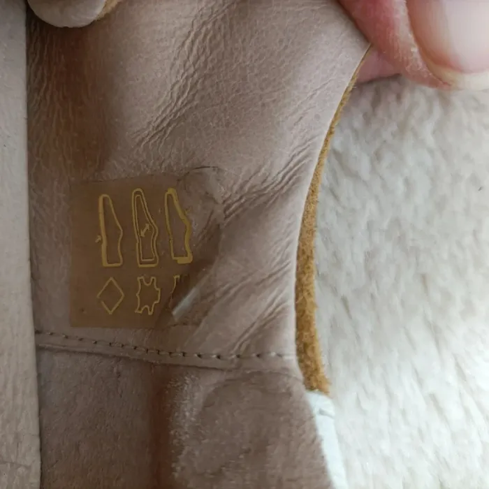 Basket de ville - so send - taille 37 - femme Chaussures camel et blanches suédine - photo numéro 8