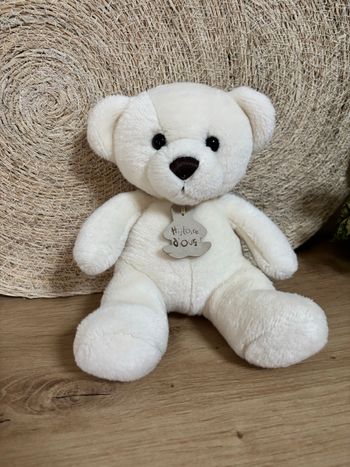 Doudou ours crème blanc histoire d ours