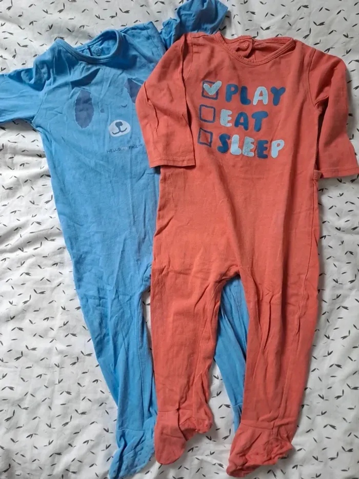 Lot 3 pyjamas coton