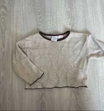 T-shirt à manche longue côtelée Zara bébé fille taille 24 m