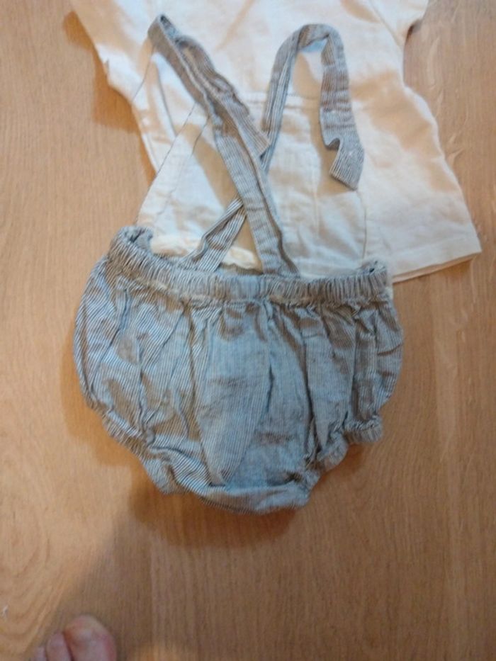 Ensemble salopette short et tee shirt - photo numéro 7
