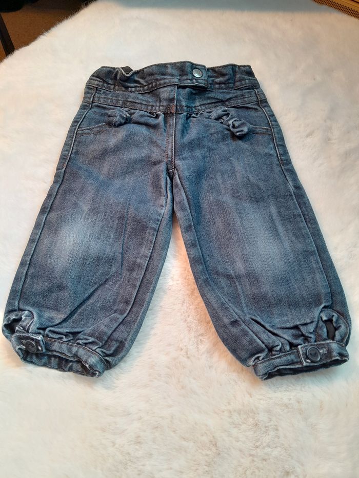 adorable Jean Bouffant/Sarouel Bébé Fille "Tape à l'œil" (TAO) - 12 Mois / 74 cm