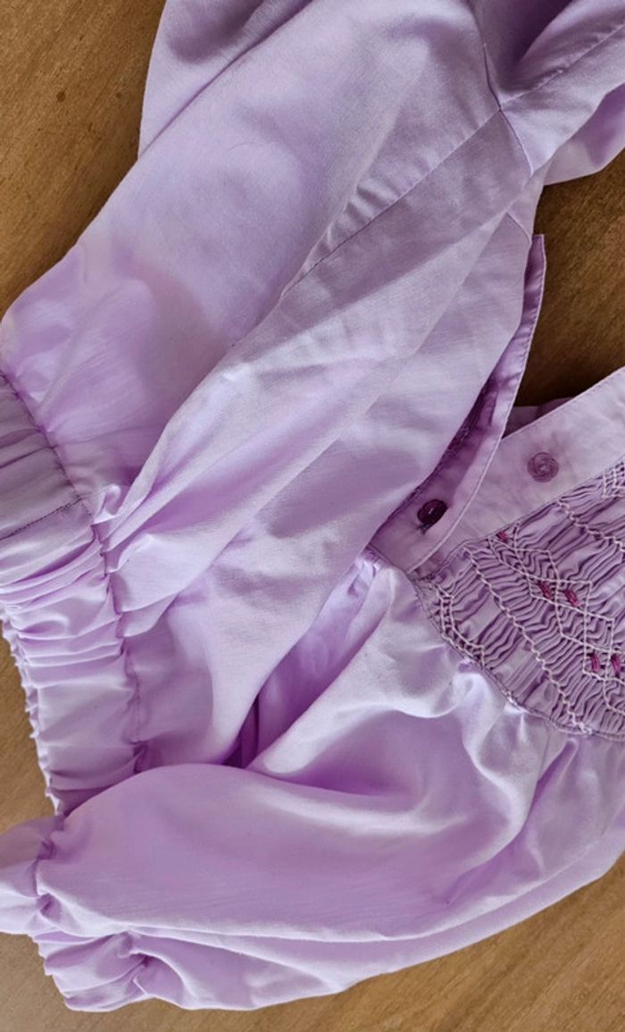 Blouse autrichienne lilas - photo numéro 4