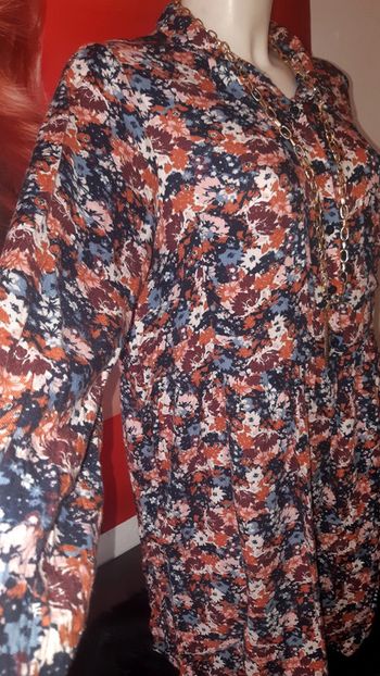 Robe chemise coton  imprimée  taille XL  promod
