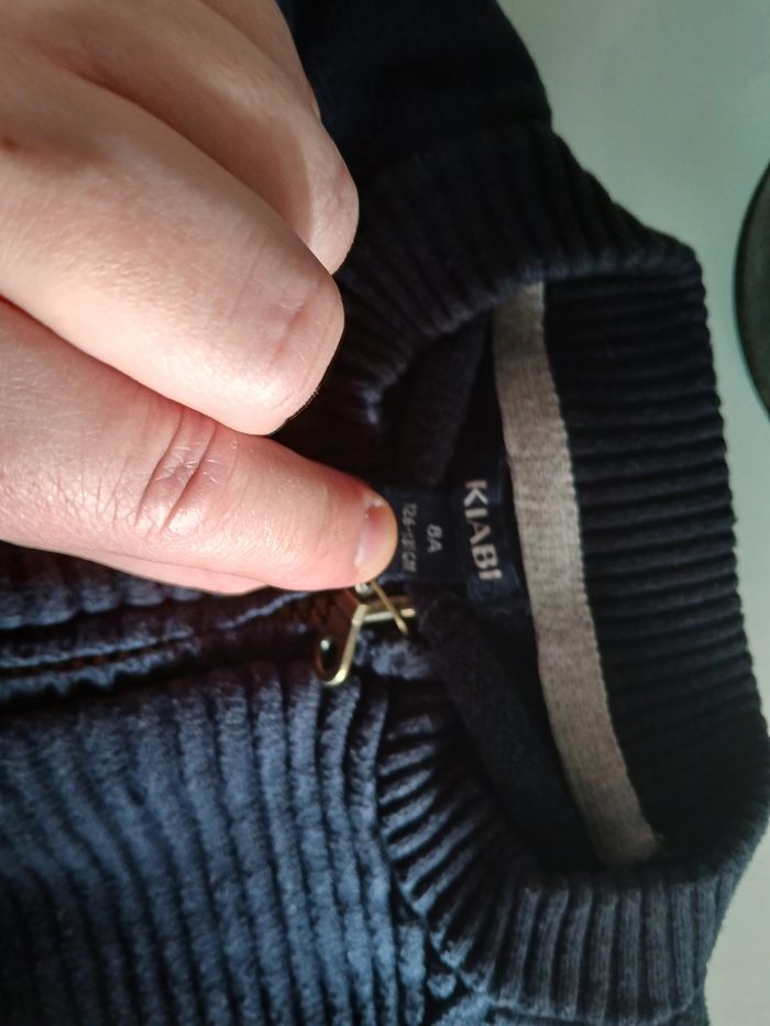 GILET ZIPPE MARINE KIABI - photo numéro 2