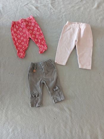 Lots pantalon divers 3 mois