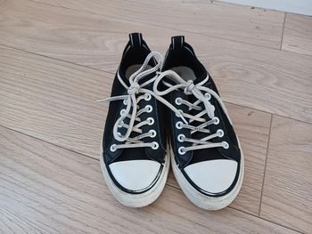 Baskets basses noires fille Merry Scott 36