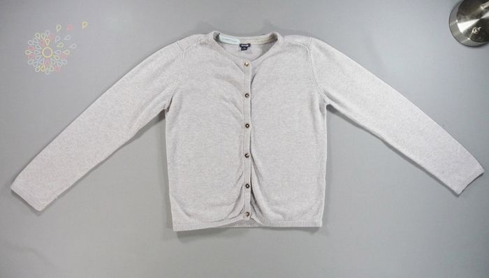 Gilet cardigan tricot gris Kiabi 8 ans 126 – 131 cm fille