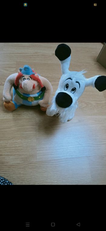 Peluche enfant Astérix et Obélix