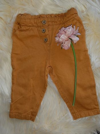 Pantalon jean couleur moutarde