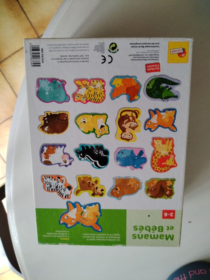 Jeu puzzle mamans et bébés - photo numéro 2