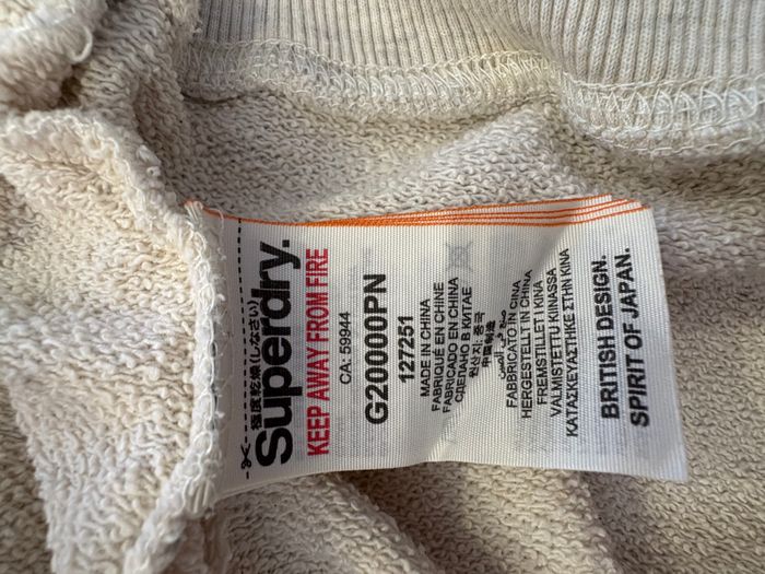 Sweat Superdry Sartorial à capuche – Couleur beige – Taille XS - photo numéro 7