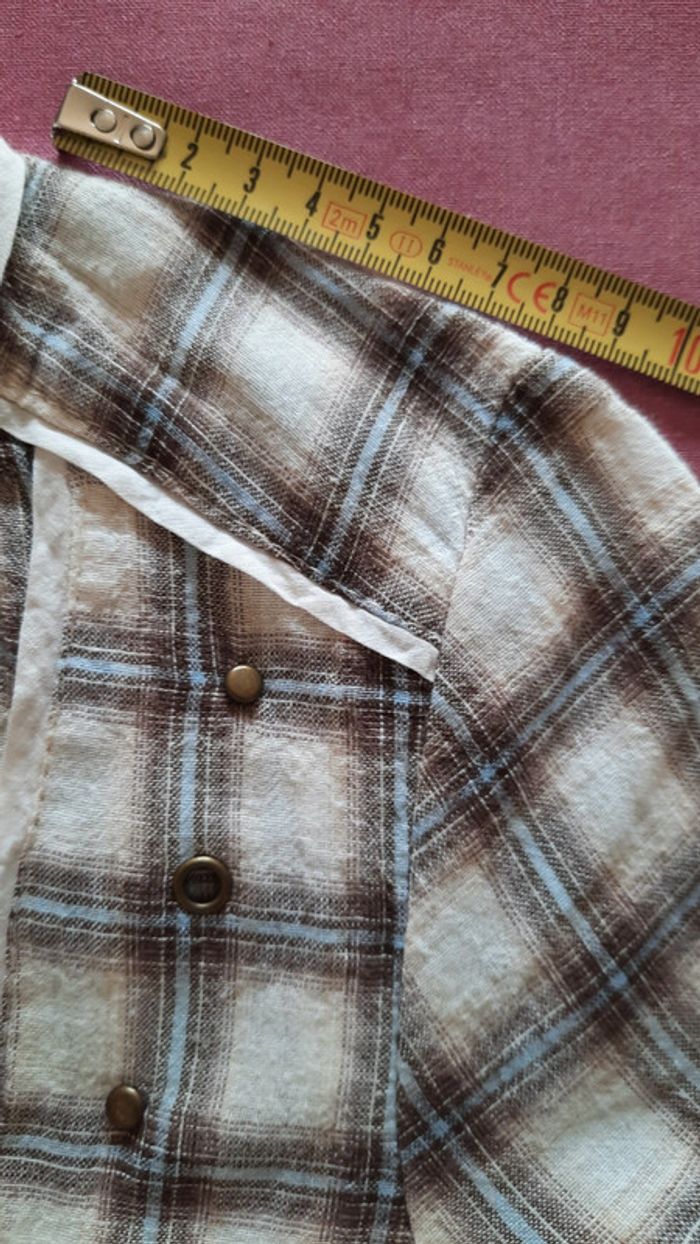 Chemise ton beige marron - photo numéro 5