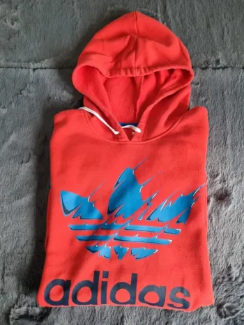 Sweat à capuche Adidas rouge, M Hommes