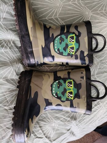 Bottes de pluie militaire dinosaure