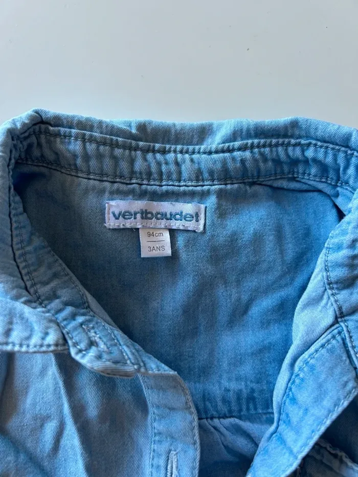Chemise jean fille - photo numéro 2
