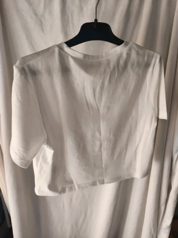 T-shirt blanc court 12 ans - photo numéro 2
