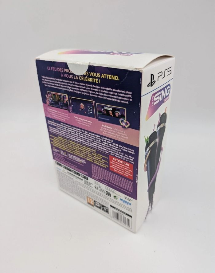 Coffret jeu Playstation 5 Let’s Sing 2024 + 2 Micros neuf en boite scellée - photo numéro 2