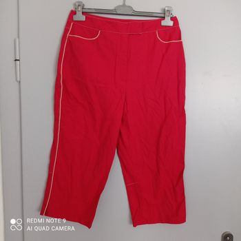 Bermuda pantacourt rouge t42