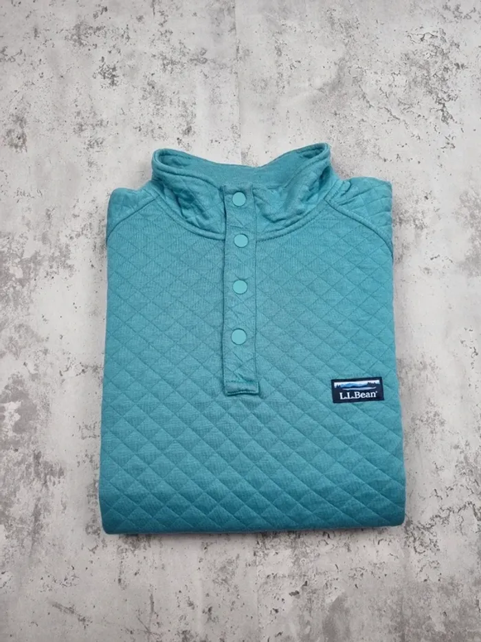Pull L.L. Bean bleu matelassé – Taille XL Homme (mesures en photos) - photo numéro 2