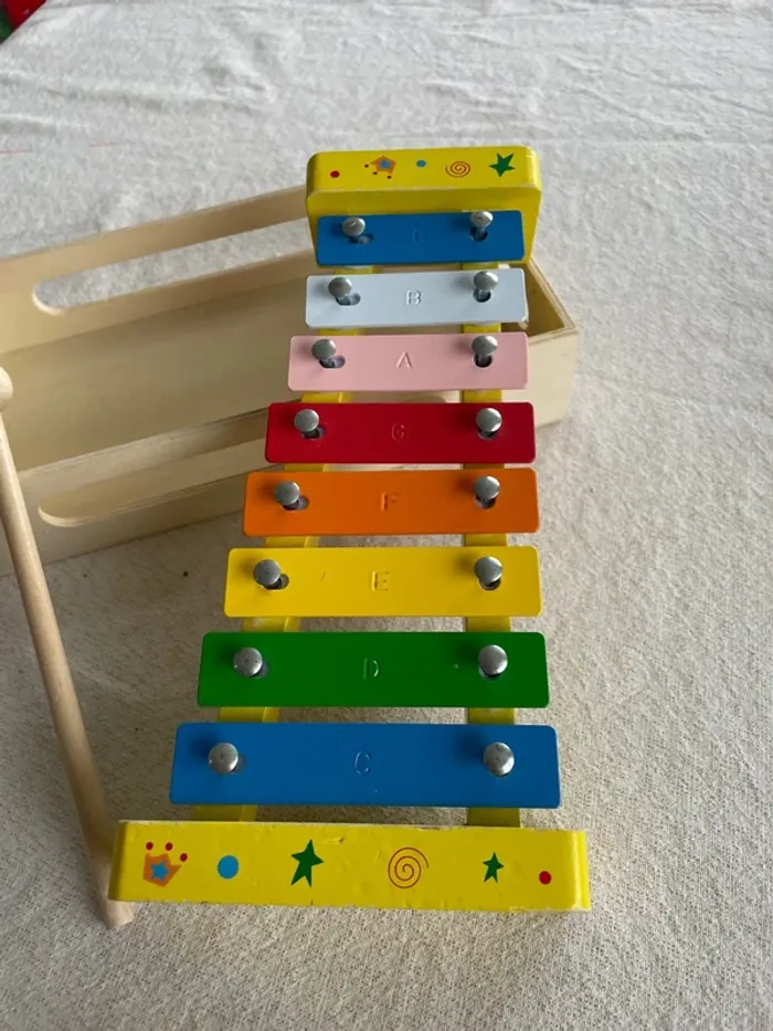 Xylophone bois multicolore - photo numéro 2