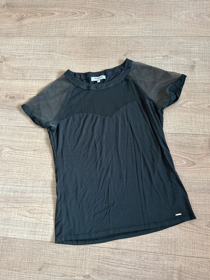 Haut kaki à manches courtes Morgan taille L TBE - photo numéro 11