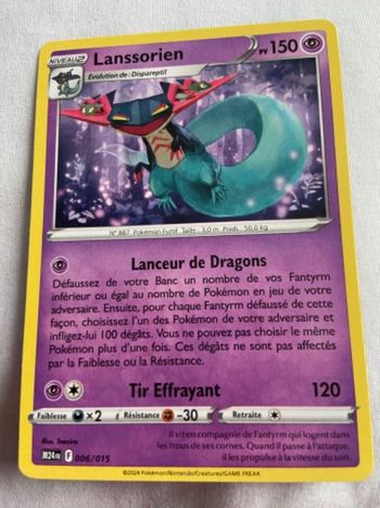 Lanssorien Carte Pokémon 2024 mc do la numéro 6/15