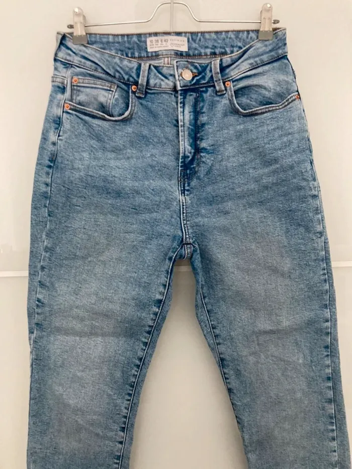 Jean droit bleu clair primark taille 38 - photo numéro 2