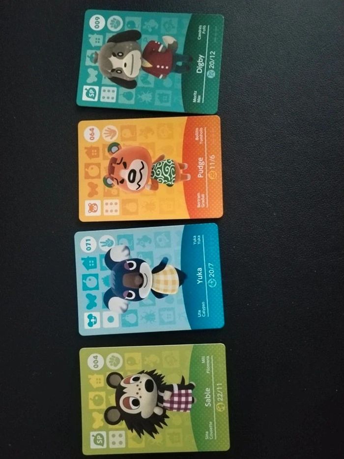 Lot de 4 cartes Amiibo