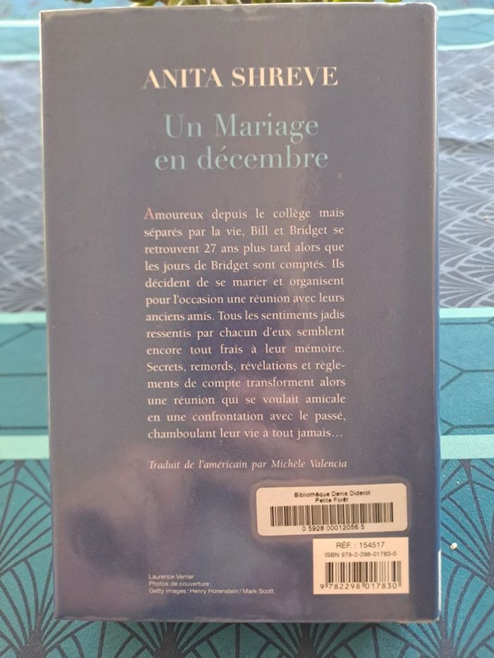 Livre Un Mariage en Décembre, Anita Shreve - photo numéro 2